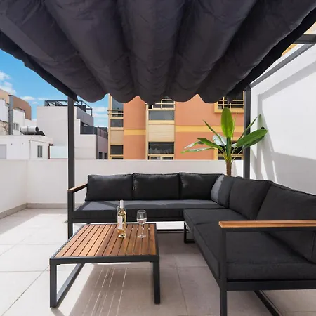 Rooftop 100 M From Canteras - Shared Terrace Lägenhet